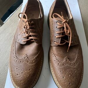 Call It Spring Tan Brogue Oxfords